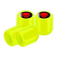 ▪✟ New Luminous Car Tire Valves Caps Wheel Tyre Rim Stem Covers Dustproof Waterproof for Auto Motorcycle Bicycle Glow In The Dark