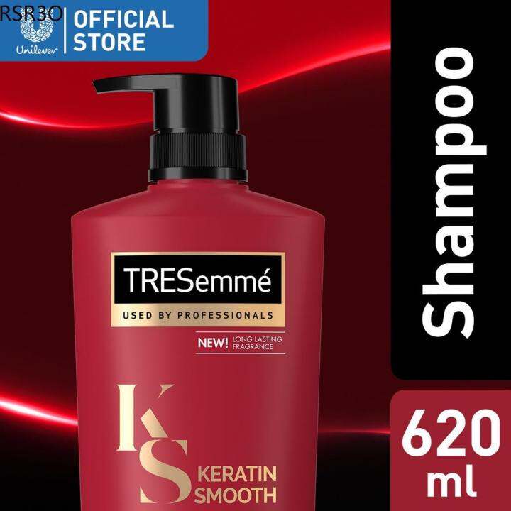 TRESemmé Keratin Smooth Hair Straightener Shampoo for Dry and Frizzy