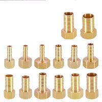 Brass Hose Pipe Fitting Couping 6 8 10 12 14 16mm Barb Tail 1/8 1/4 3/8 1/2Female Thread Copper Connector Joint Coupler Adapter