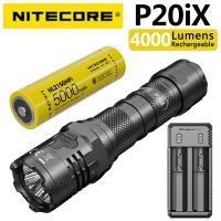 P20ix NITECORE รุ่น4000ลูเมน X ไฟฉายยุทธวิธีที่แข็งแกร่งพร้อมกับแบตเตอรี่ Nl2150hpi