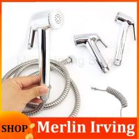 Merlin Irving Shop 2 Types ABS Toilet Bathroom Hand Held Bidet Shower Sprayer Head Spray Spring Water Hose Clean Tube Home Tap