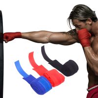 1Pair Boxing Bandage Wrist Wraps Cotton 2.5m Boxing Handwraps Combat Protect Sport Kickboxing Muay Thai Training Gloves