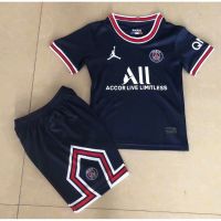 2122 ALL NEW Kids Jersey PSG Home Football/Soccer Jersey For 2-13 Years Unisex Tops Pants Size 16-28