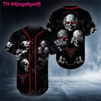 agafgadf มอนสเตอร์สีเขียวกะโหลกpersonalizado camisa de beisebol camisas 3d impresso masculina hip hop topos