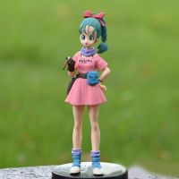 หุ่น Bulma ขนาด18ซม. อนิเมะดราก้อนบอลตุ๊กตาผู้หญิงน่ารักทำจากพีวีซีตุ๊กตาขยับแขนขาได้ของเล่นรูปปั้นสะสมสำหรับเด็ก