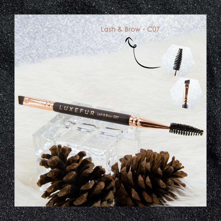 luxefur-c07-lash-amp-brow-brush-แปรงขนสังเคราะห์ลุคซ์เฟอร์-คุณภาพสูง-สำหรับแต่งตา-และคิ้ว