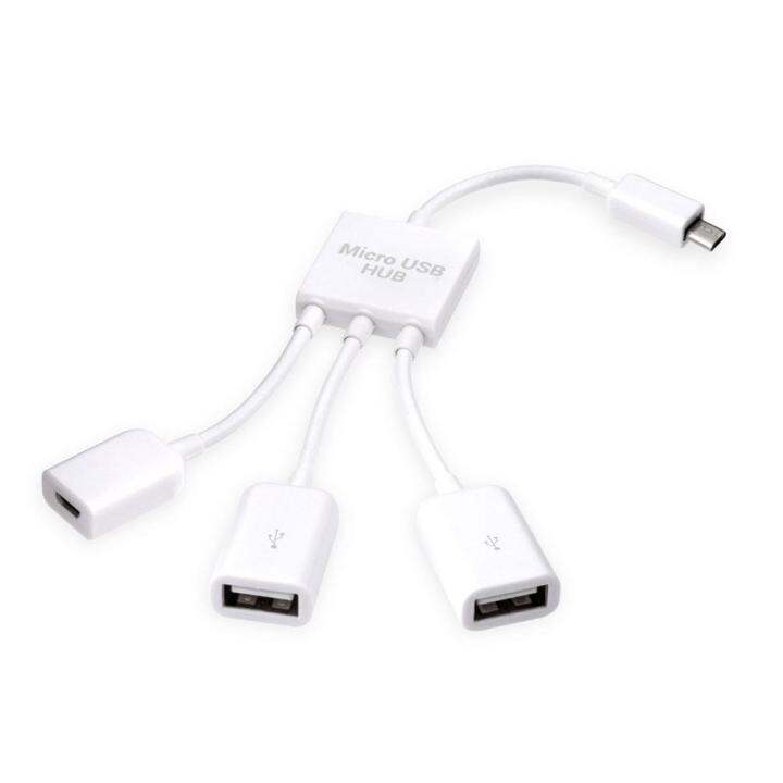 micro-usb-otg-hubอะแดปเตอร์สำหรับสมาร์ทโฟน-แท็บเล็ตไมโครusb-usb-splitterสำหรับapple-samsung-lenovo