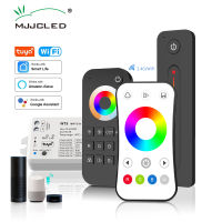 LED RGBCCT Controller 12V 24V DC 5 in 1 Dimmer RGB CCT RGBW RGBWW Strip Tuya Smart Wifi Voice Cloudy 2.4G RF Remote Control WT5