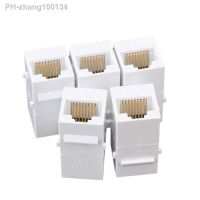 5Pcs CAT6 Keystone Coupler RJ45 UTP Coupler Insert - Snap-in Connector Socket Adapter Port for Wall Plate Outlet Panel