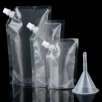 [Like Activities] TransparentSpout Pouches Reusable DurableBottle Pouches ForDrink Pouches SealedBag Portable