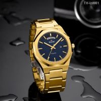 นาฬิกาผู้ชาย SWISH cross-border electricity octagon luminous wrist watch waterproof steel band men contracted fashion sports calendar