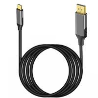 Kabel USB C DP Thunderbolt untuk MacBook Air Pro Type-c Ke Displayport 8K 60Hz Kabel Port Tampilan Paduan Aluminium PVC untuk Mac Mini