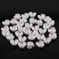 New Arrival 50Pcs White Resin Flowers Scrapbooking Embellishments Kawaii Cabochons For Jewelry Making