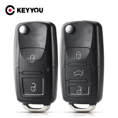 }{: -- “Keyyou 2ปุ่มพับได้ Kunci Remote Mobil พลิกเปลือกกุญแจแบบพับเคสสำหรับ Volkswagen Vw Jetta Golf Passat Beetle B5โปโลที่นั่งสโกด้า