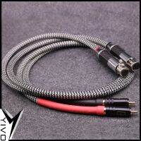 1 pair audio DIY Hi-end HIFI DIY OFC Audio Video Female Male XLR to Male RCA Cable Wire Cord