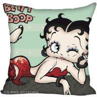 Yingke Betty Boop ปลอกหมอนสี่เหลี่ยมเบาะมีซิปที่กำหนดเองปลอกหมอนรูปภาพของคุณกำหนดเอง