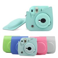 ◑❀ Portable 5 Colors PU Leather Film Camera Bag Pouch Cases with Shoulder Strap For Fujifilm Polaroid Mini 8/8 /9 Instax