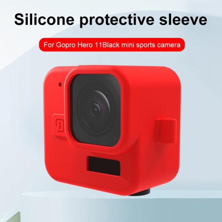 สินค้าใหม่-เคสป้องกันที่คลุมพกพาได้กันกระแทกซิลิโคนป้องกันการตกป้องกันรอยขีดข่วนอุปกรณ์เสริมสำหรับ-gopro-ฮีโร่11black-กล้องแอ็คชั่นขนาดเล็ก