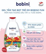 TẶNG GEL RỬA TAY KHÔ 100ML Gel tắm tạo bọt an toàn cho trẻ em Bobini Fun