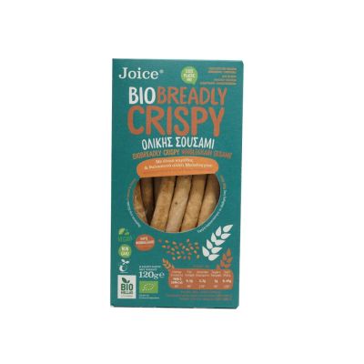 🌿Premium Organic🌿   Breadly Crispy with Wholegrain Sesame  ขนมปังอบกรอบ รสงา 120g