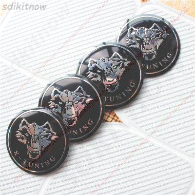 【cw】 56mm 4pcs Evil Wolf Eyes Car Hub Caps Cover Rim Sticker Aluminum Reflective Emblem Badge Styling Decoration
