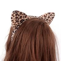 【CW】 Kids HairBand New Short Tiger Leopard Ear Headband Hair Accessories