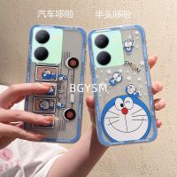 เคสซิลิโคนซิลิโคนนิ่มสำหรับ Y36 VIVOY785G เคสมือถือคลังสินค้าพร้อมรุ่น VIVO Y78 + Y27 4G 2023การ์ตูนน่ารักโดราเอมอนกันกระแทกบางเฉียบเคส TPU โปร่งใสนุ่มสำหรับฝาหลัง