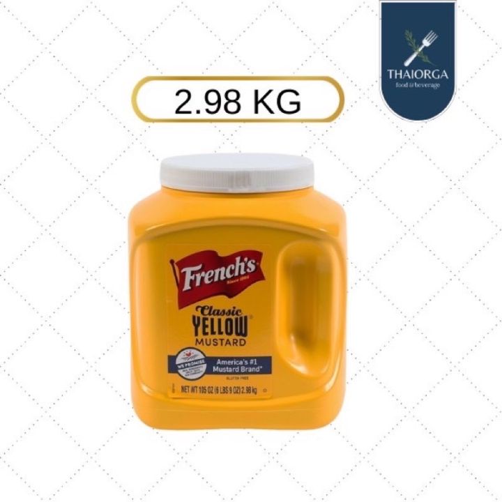 ขนาด 2.97 เฟร้นช์ Frenchs มัสตาร์ดครีม ซอสมัสตาร์ด คลาสสิค เยลโล่ คีโต Classic Yellow Mustard