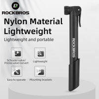 ROCKBROS จักรยานปั๊ม80PSI S Chrader P Resta วาล์วจักรยานปั๊ม MTB ถนนมินิแบบพกพาอากาศ I Nflator ไนล่อนขี่จักรยานปั๊มอุปกรณ์เสริม