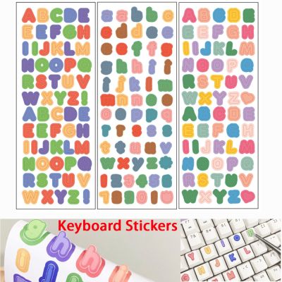 Keyboard Skin Stickers Mechanical Keyboard Tearable Button Film Cartoon English Keyboard Stickers Replacement English Sticker