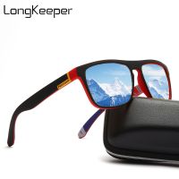 LongKeeper Classic Square Sunglasses Men Polarized Sun Glasses Retro Driving Shades Male Mirror oculos de sol masculino UV400