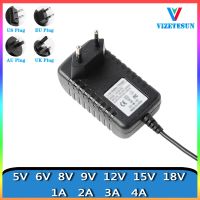 เครื่องชาร์จไฟ5.5X2.1มม. DC 5V 6V 8V 9V 12V 15V 18V 1A 2A สาย4A 3A