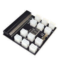 PCI-E 12X6Pin Power Supply Breakout Board Adapter Converter 12V for Ethereum BTC Antminer Miner Mining HP Server PSU GPU