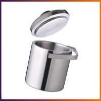 【ส่งจากไทย】Wine Beer Ice Bucket Stainless Steel Bar Ice Cube Container with Ice Tongs Clip