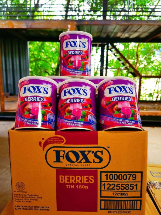 ลูกอม-foxs-ลูกอมฟ๊อกซ์-ลูกอมรสผลไม้-กระป๋อง180g-foxs-crystal-clear-ลูกอมคริสตัลเคลียร์-ลูกอมรสเบอร์รี่-ลูกอมรสมิ้นท์