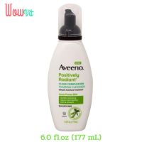 Aveeno Positively Radiant Clear Complexion Foaming Cleanser (177 ml) โฟมล้างหน้าปรับสภาพผิว