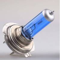 หลอดไฟรถยนต์ 2 เขี้ยว ขั้วH7 12v 100w แสงสีขาว 2หลอด