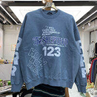 2023 Holy Vintage RRR123เสื้อผู้ชายผู้หญิงที่ดีที่สุดคุณภาพล้าง RRR 123 Crewneck Hoodie Anime Clothes