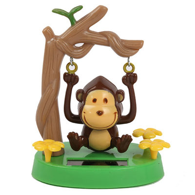 Car Dashboard Decor Toy Cartoon Monkey Swinging Dynamic Auto Ornaments for Car