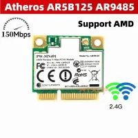 Atheros AR5B125 AR9485 half mini PCIE 2.4G wifi wireless network card 150Mpbs support AMD For DEll ASUS Samsung Acer laptop