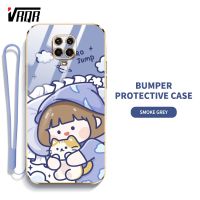 เคส VRQR สำหรับ Xiaomi Redmi Note 9S Note 9 Pro Max Xiaomi POCO M2 Pro POCO F2 Pro Redmi K30 Pro Ins คุณภาพสูงแฟชั่นเรียบง่ายเคสโทรศัพท์น่ารักลายการ์ตูนน่ารักปลอกป้องกันซิลิโคน