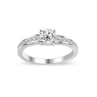 แหวนเงินแท้ 92.5% , CZ Engagement Ring Promise Ring Guard Womens  , แหวนเงินผู้หญิง แหวนเพชร cz แหวนใช้ในสำนักงาน