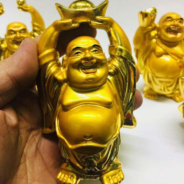 Golden Laughing Buddha miniStatues 6pc complete set Lazada PH
