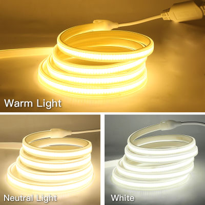 ซังหลอดไฟ LED Strip กันน้ำตกแต่งกลางแจ้ง110โวลต์220โวลต์288Leds ที่มีความยืดหยุ่นไฟ LED สีขาวอบอุ่นสีขาวธรรมชาติสีขาวซังเทป