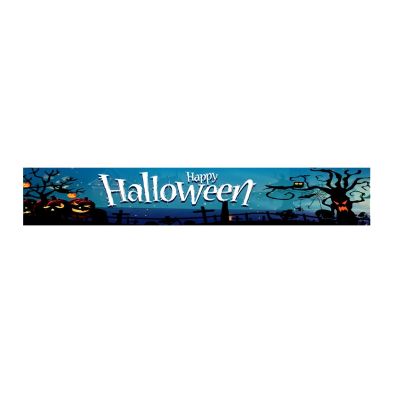 Halloween Banner Celetion Party Hanging Ornaments Porch Front Door Garden Yard Haunted House Backdrop Wall Decoration