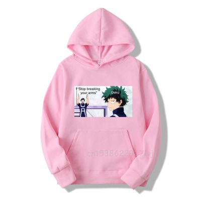 Japanese Anime My Hero Academia Hoodies Sweatshirt Streetwear Cool Long Sleeve Funny Cartoon Deku Printing Pullover Tops Hoodies Size Xxs-4Xl