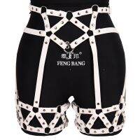 【cw】 Fashion Harness Skirt Waist Chain Accessories Punk Goth Costume Garter Erotic Stockings Wear