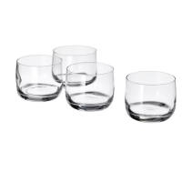 Whiskey glass, clear glass/4 pcs.