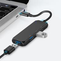 [HOT HAIXWLXKWW 589] USB C HUB 2.0 Type 4 IN 1 3/4 Port Splitter Adapter สำหรับอุปกรณ์เสริม13 15 HUAWEI