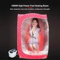 SKG Sauna Steambath Portable Fumigation box Home sauna tent sauna steam  bath portable portable sauna steam box full body steam sauna pink SPA Ease  menstruation Beauty weight loss | Lazada PH